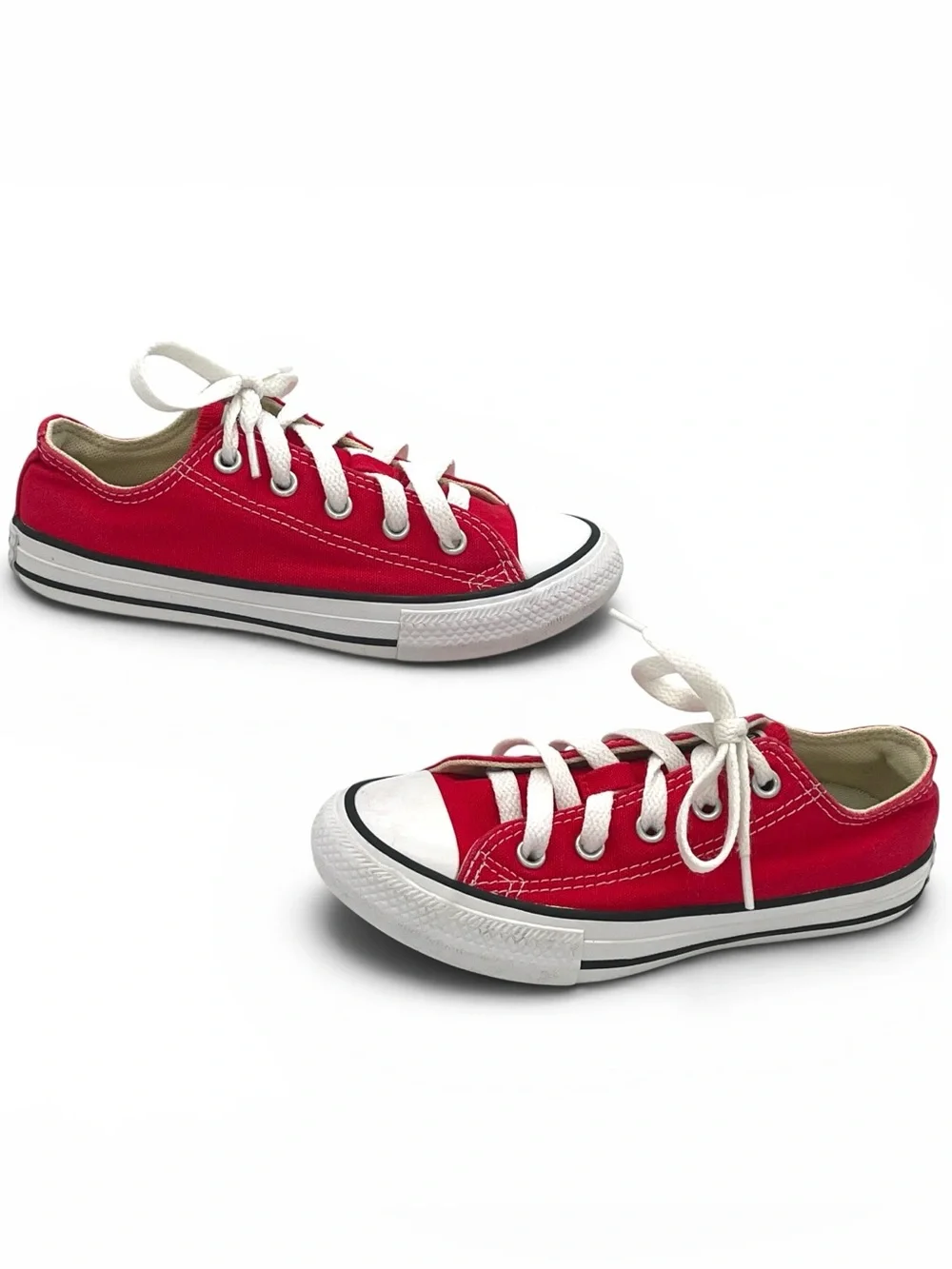 Converse Chuck Taylor All Star Low Top Sneakers Red Kids Size 13